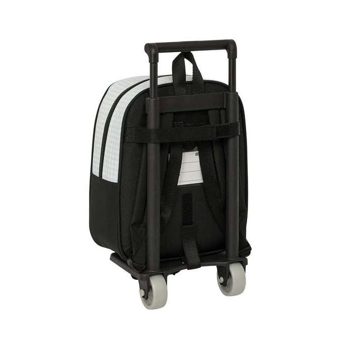 Mochila Escolar con Ruedas Real Madrid C.F. Blanco Gris 22 x 27 x 10 cm 1