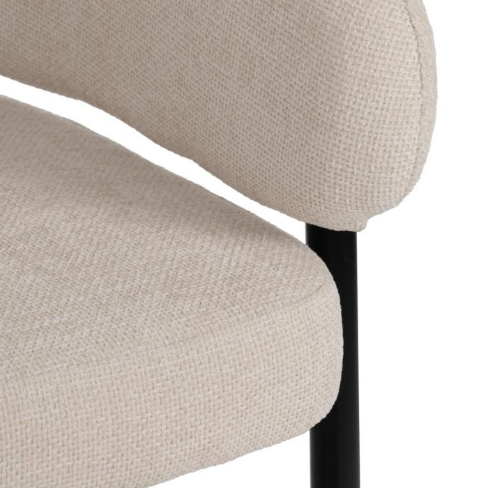 Silla Blanco Tejido-Metal Contract 60 X 57 X 79 cm