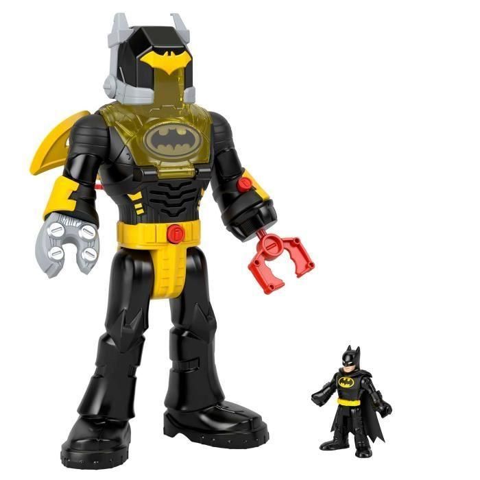 Imaginext Hyg31 Figura Batman Insider y Exotraje Robot Articulado 30,5cm con Luces, Sonidos y Proyectiles para Niños +3 Años 1