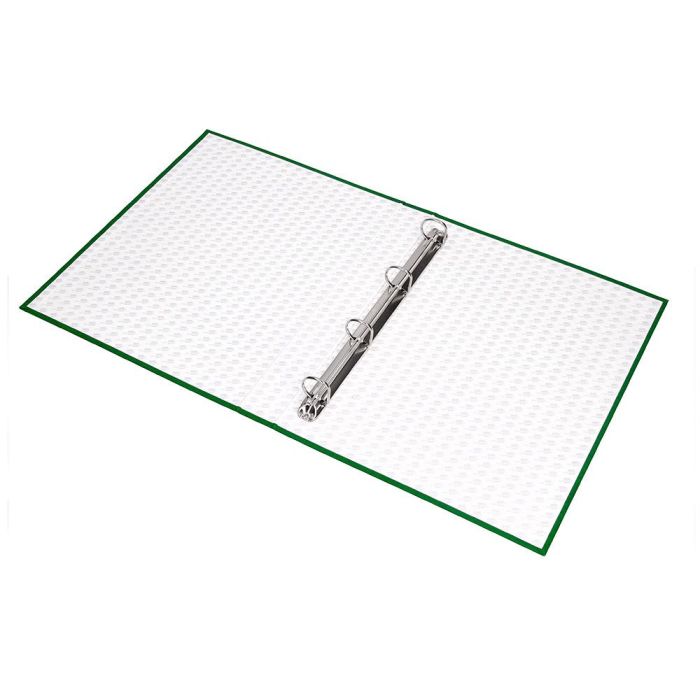 Carpeta De 4 Anillas 40 mm Mixtas Liderpapel Folio Carton Forrado Paper Coat Verde 7