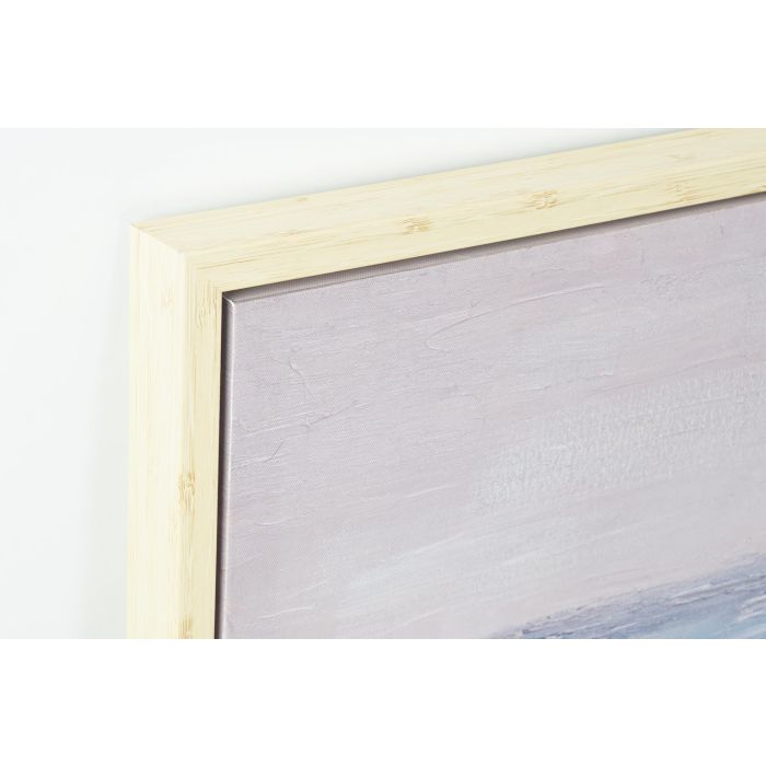 DKD Home Decor Cuadro Mediterraneo Chica Playa Multicolor 100x100 cm Lienzo y PS (2 Unidades) 1