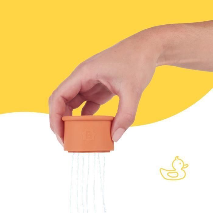 Badabulle Juego de 7 vasos apilables numerados - Juguetes de baño de silicona suave 3 Badabulle Juego de 7 vasos apilables numerados - Juguetes de baño de silicona suave 3