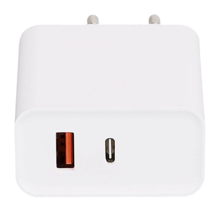 Be Mix Adaptador Enchufe USB Tipo C High Tech Carga Ultra Rápida Doble Puerto 9x3x5.5 cm 2 Be Mix Adaptador Enchufe USB Tipo C High Tech Carga Ultra Rápida Doble Puerto 9x3x5.5 cm 2