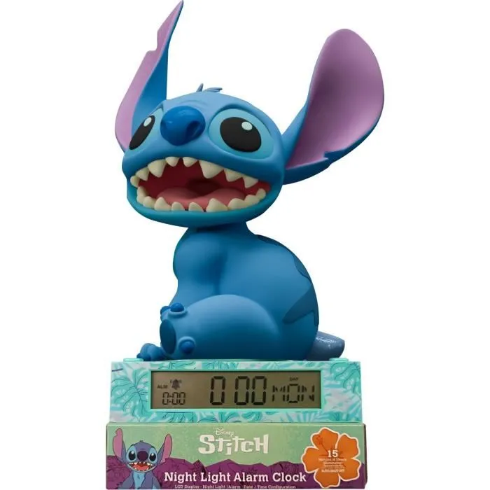 Kids Euroswan Despertador Digital Stitch con Fecha y Luz de Noche 3D 0 Kids Euroswan Despertador Digital Stitch con Fecha y Luz de Noche 3D 0