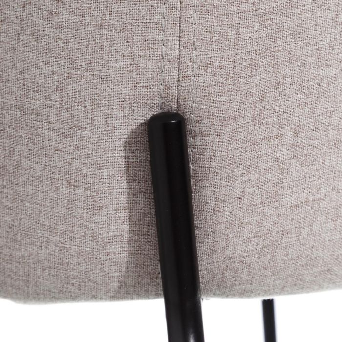 Silla Beige Tejido-Metal Moderno Salón 50 X 54 X 78,50 cm