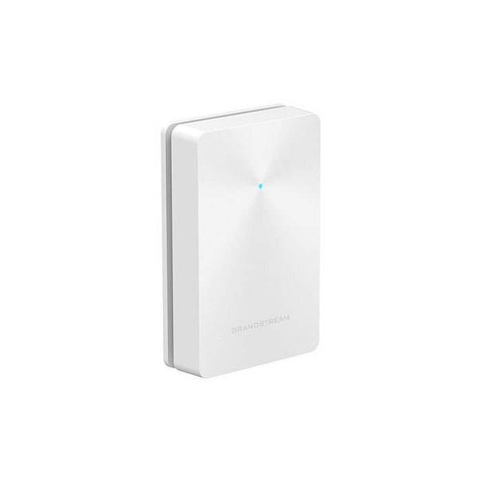 Grandstream GWN7624 Access Point In-Wall, Wi-Fi 6 1733 Mbps, Dual-Band 2.4/5GHz, PoE, 4 Puertos Gigabit Ethernet, 200 Usuarios