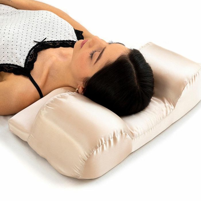 Almohada Cervical Antiarrugas con Funda de Satén Youthlow InnovaGoods 4