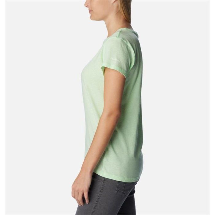 Camiseta de Manga Corta Mujer Columbia 1992134372 Verde Claro