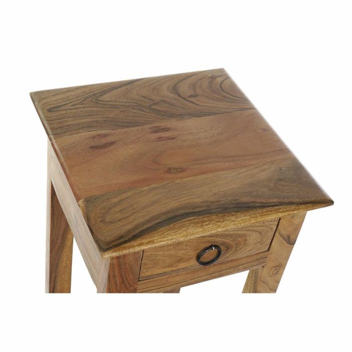 DKD Home Decor Telefonera Colonial de Madera Maciza de Acacia Natural con 1 Cajón y 1 Estantería 30x30x86 cm 3 DKD Home Decor Telefonera Colonial de Madera Maciza de Acacia Natural con 1 Cajón y 1 Estantería 30x30x86 cm 3