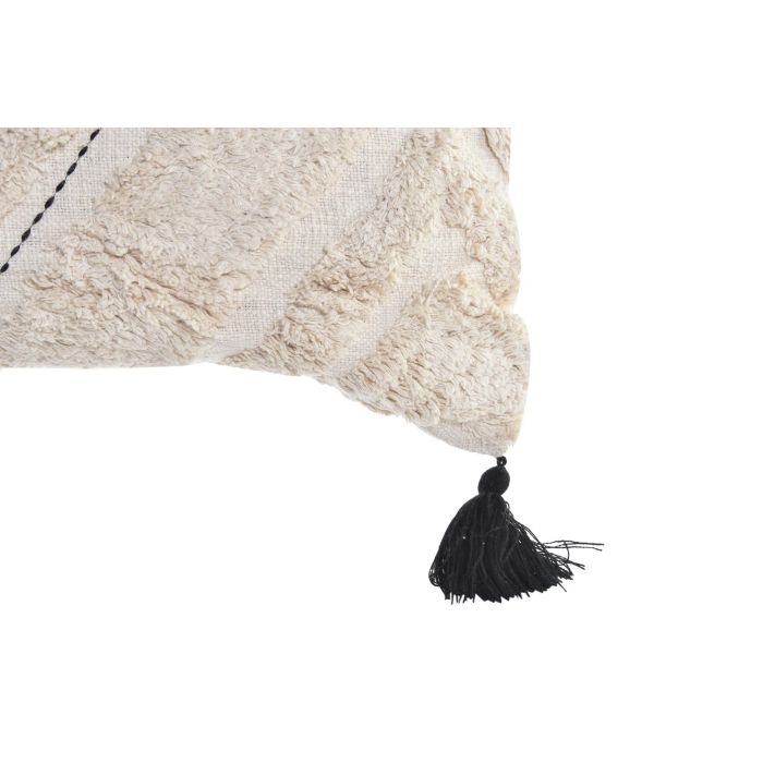 DKD Home Decor Cojín Boho Blanco 60 x 60 x 10 cm (4 Unidades) 2