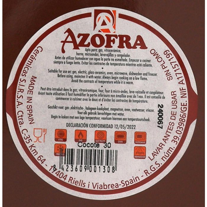 Cocote 30 cm Azofra (3 Unidades) 1 Cocote 30 cm Azofra (3 Unidades) 1