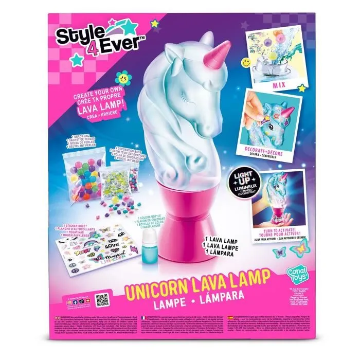 Canal Toys Style For Ever Lámpara de Lava Unicornio OFG 297 5