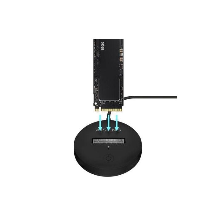 AISENS - USB-C DOCK M.2 (NGFF) ASUC-M2D013-BK SATA/NVME A USB3.1 GEN2, NEGRA 3 AISENS - USB-C DOCK M.2 (NGFF) ASUC-M2D013-BK SATA/NVME A USB3.1 GEN2, NEGRA 3