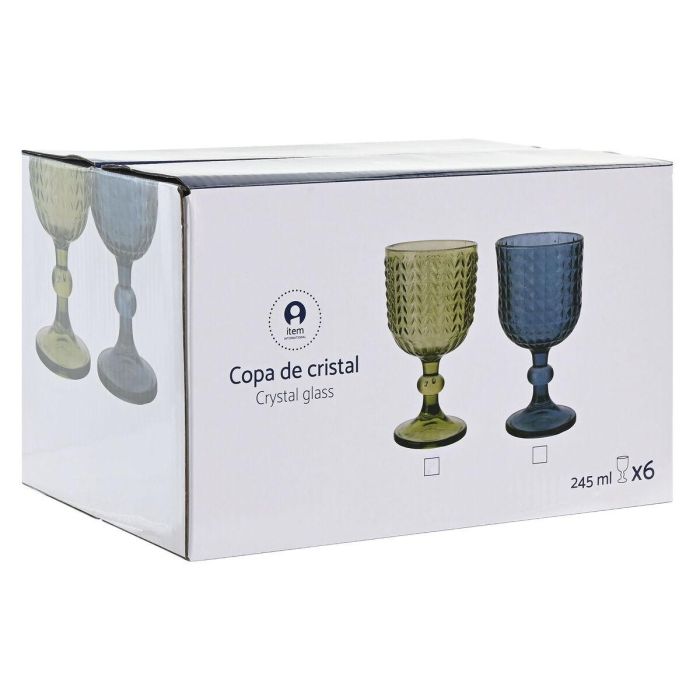 Copa Basicos DKD Home Decor Azul 8 x 14.5 x 8 cm Set de 6 1 Copa Basicos DKD Home Decor Azul 8 x 14.5 x 8 cm Set de 6 1