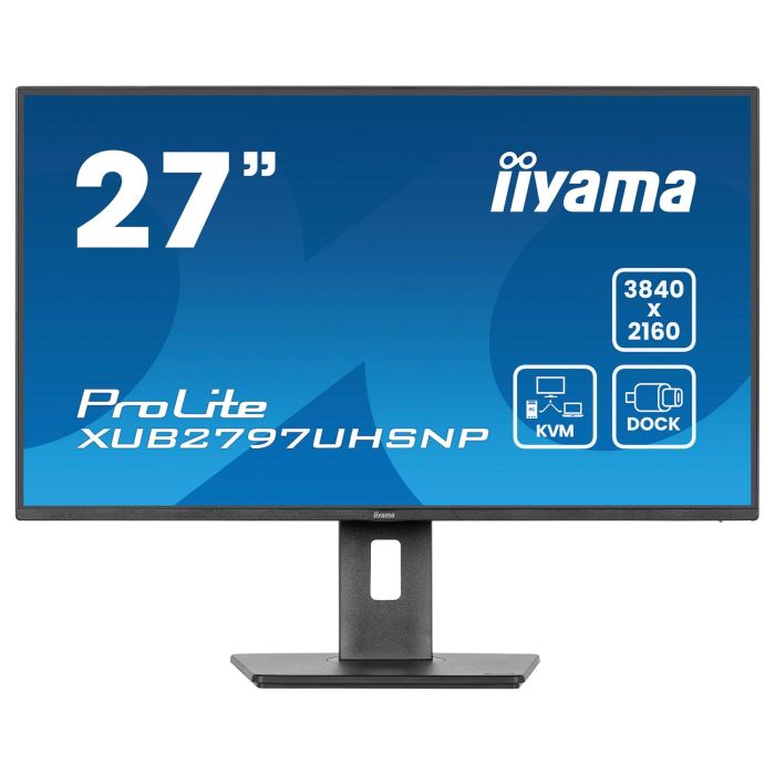 Iiyama ProLite XUB2797UHSNP-B1 68,5cm/27" 4K UHD IPS 4ms 60Hz HDMI DP USB-C KVM 2 Altavoces Pivot Negro