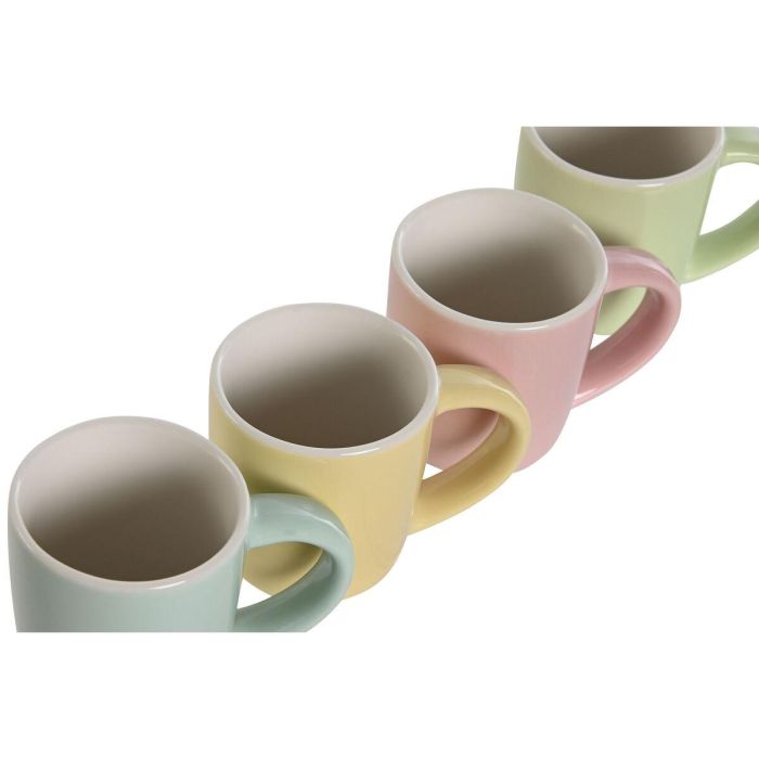 Cafe Scandi DKD Home Decor Azul Rosa 5.6 x 6.2 x 6 cm Set de 4 2