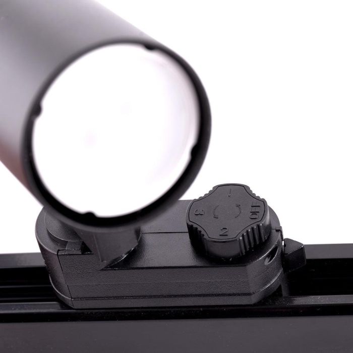 Foco Carril Trifásico "Lumiastra" 1xGU10 Negro 2