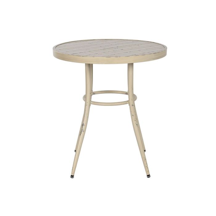 Mesa Comedor Terraza Y Jardin DKD Home Decor Blanco Rozado 70 x 75 x 70 cm 1