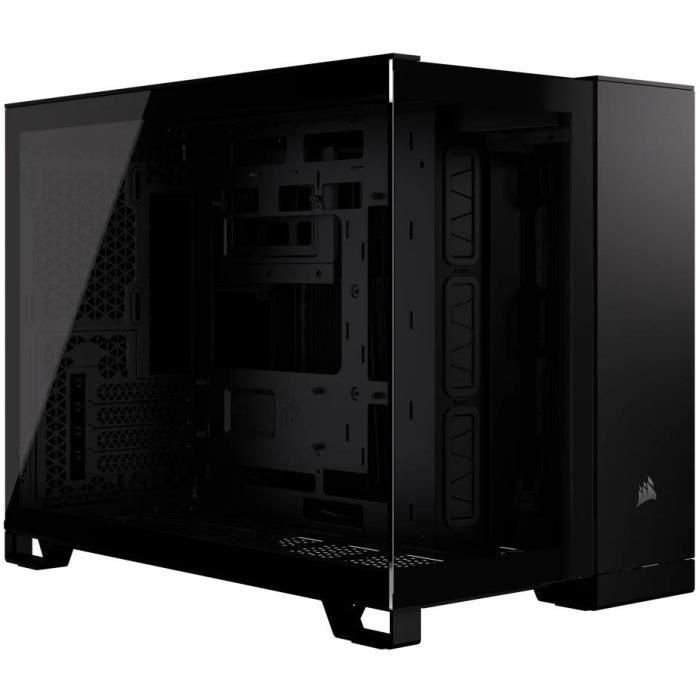Corsair 2500D AIRFLOW Caja de PC Micro ATX de doble cámara - Negro 1 Corsair 2500D AIRFLOW Caja de PC Micro ATX de doble cámara - Negro 1