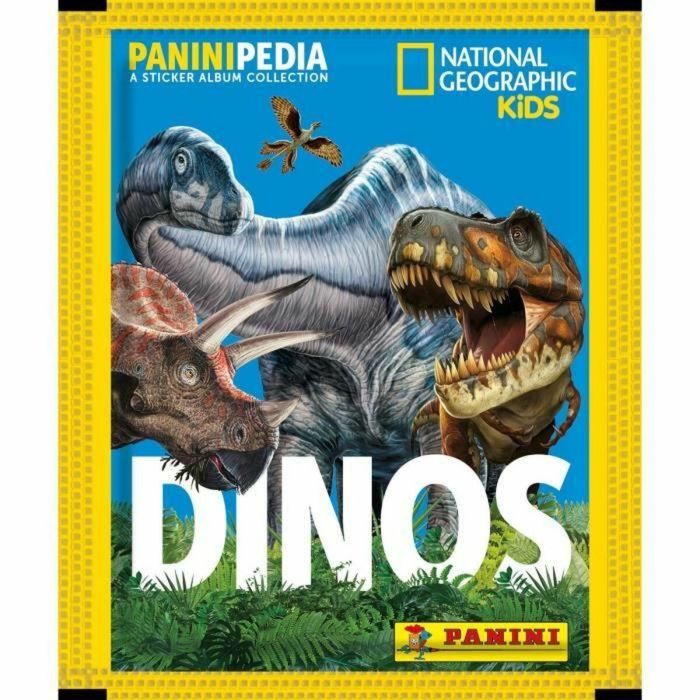 Tarjetas coleccionables - PANINI - DINOS NATIONAL GEOGRAPHIC KIDS - PANINIPEDIA - Blister 7 bolsillos 3