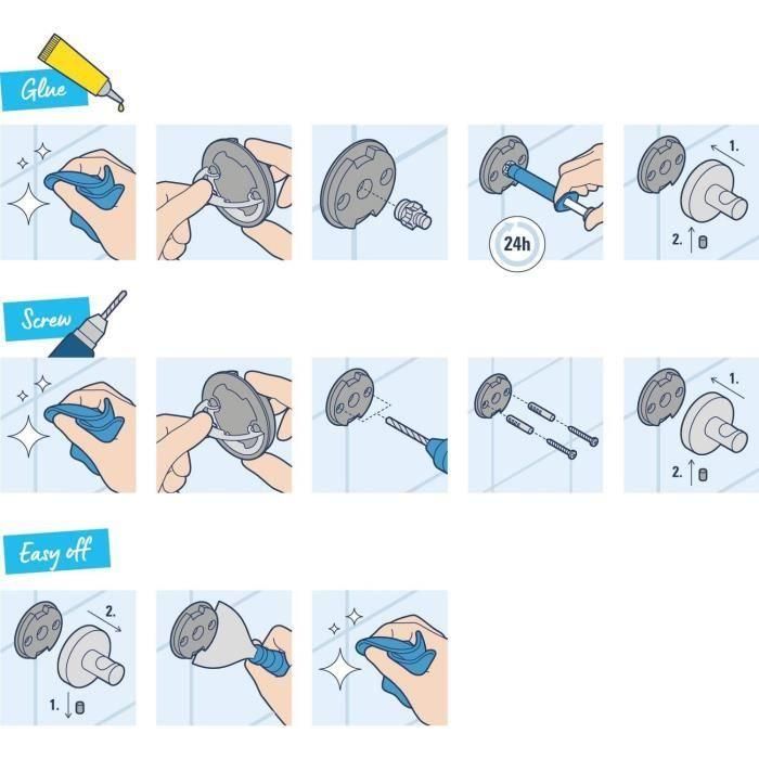 Grohe 41124000 Juego de Accesorios 3 en 1 Start Cube Cromo 3