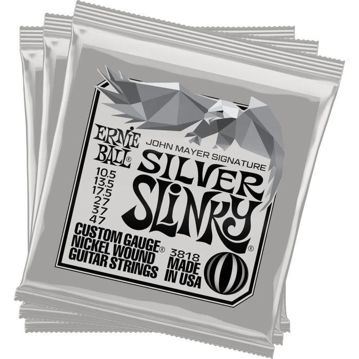 Juego Eléctrica Slinky Silver John Mayer Signature 10,5-47 - Pack 3 3 Juego Eléctrica Slinky Silver John Mayer Signature 10,5-47 - Pack 3 3