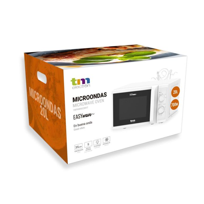 Microondas con Grill TM Electron Blanco 700 W 20 L 1
