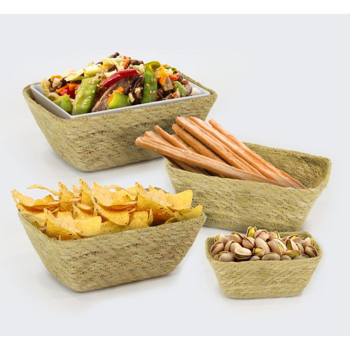 Cesta Seagrass Rectangular 18x11x8 cm Privilege (24 Unidades) 3 Cesta Seagrass Rectangular 18x11x8 cm Privilege (24 Unidades) 3
