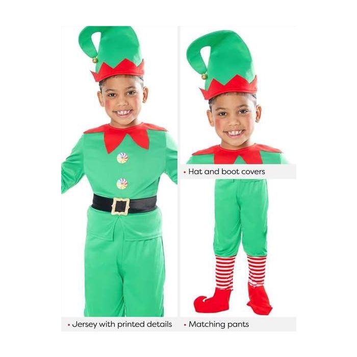 Disfraz elfo boy inf 7-8 años/ 122-128cm 3 Disfraz elfo boy inf 7-8 años/ 122-128cm 3