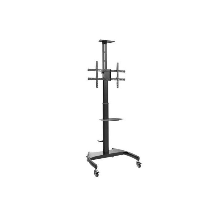 AISENS SOPORTE DE SUELO ECO CON RUEDAS Y MANIVELA, BANDEJA PARA DVD Y SOPORTE DE CAMARA PARA MONITOR/TV 50KG DE 37-70, NEGRO AISENS SOPORTE DE SUELO ECO CON RUEDAS Y MANIVELA, BANDEJA PARA DVD Y SOPORTE DE CAMARA PARA MONITOR/TV 50KG DE 37-70, NEGRO