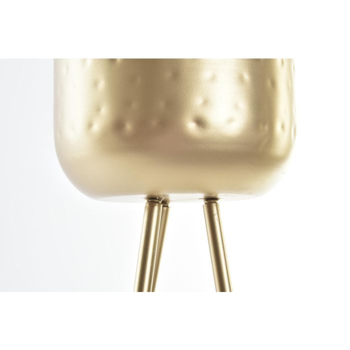 DKD Home Decor Macetero Dorado 24.5 x 64 x 29 cm (2 Unidades) Metal 1