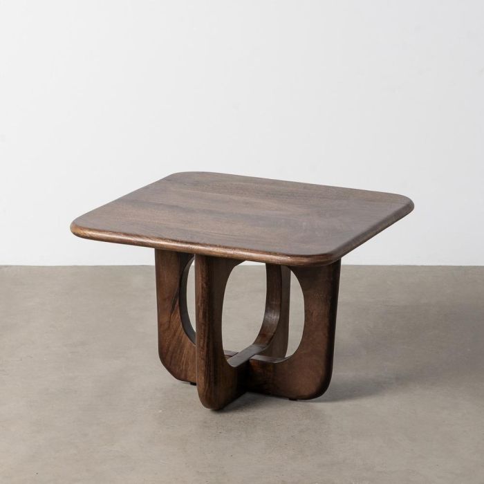 Mesa Centro Marrón Madera de Mango 60 X 60 X 40 cm