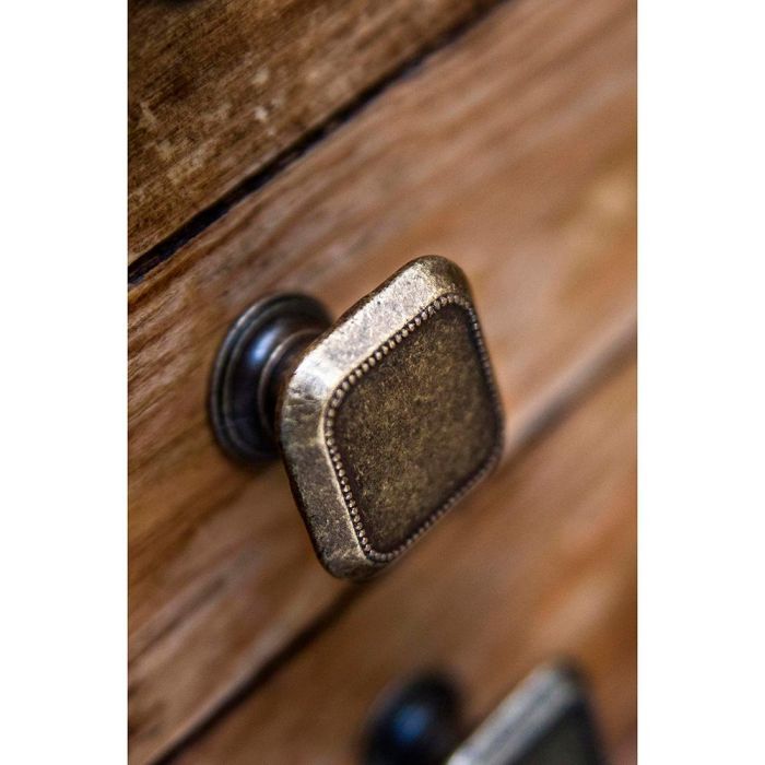 Rei Pomo Mueble Metálico Acabado Cuero Viejo Mod. 3120 Blister 4 Unidades 30x30mm 5 Rei Pomo Mueble Metálico Acabado Cuero Viejo Mod. 3120 Blister 4 Unidades 30x30mm 5