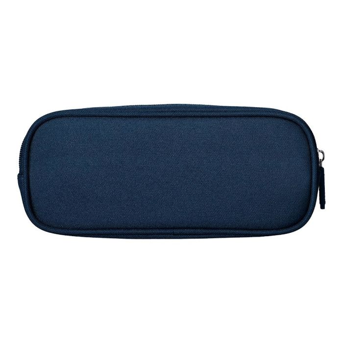 Estuche Portatodo Liderpapel Classic Ovalado 2 Cremalleras Con Bolsillo Delantero 210x90 mm Azul Marino 3