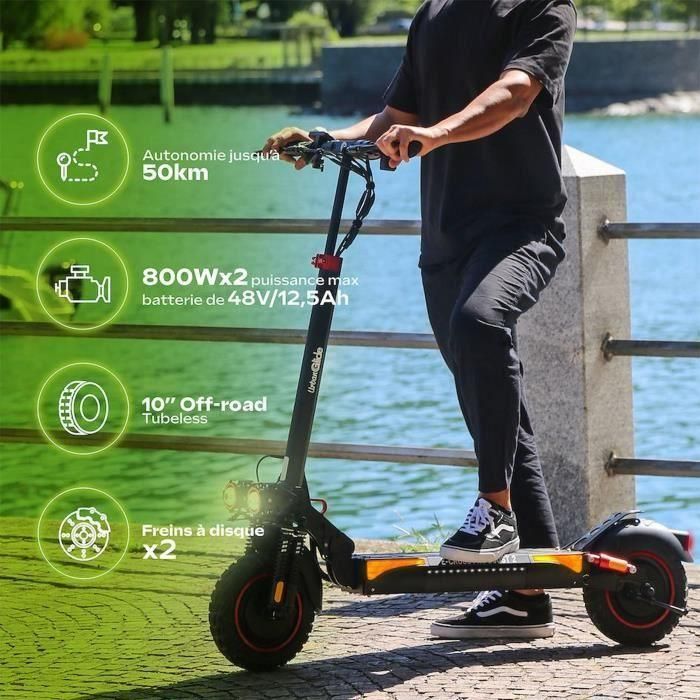 Patinete eléctrico todoterreno - URBANGLIDE - ECROSS PRO BOOST 2 - 10 - 48V - 1600 W Doble motor - 13Ah - Autonomía 50KM 1 Patinete eléctrico todoterreno - URBANGLIDE - ECROSS PRO BOOST 2 - 10 - 48V - 1600 W Doble motor - 13Ah - Autonomía 50KM 1