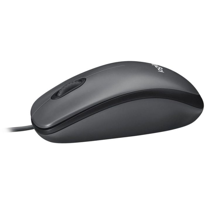 Logitech M90 Ratón con Cable USB Tipo-A Óptico 1000 DPI, Diseño Ambidiestro Tamaño Completo Plug & Play, Color Gris 3