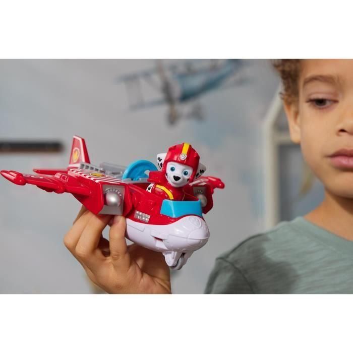 VEHÍCULO MAESTRO DE GIRO + FIGURA DE RESCATE AÉREO DE MARCUS Patrulla Canina 4 VEHÍCULO MAESTRO DE GIRO + FIGURA DE RESCATE AÉREO DE MARCUS Patrulla Canina 4