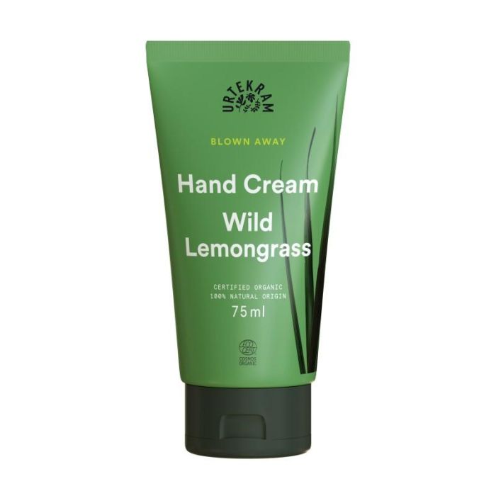 URTEKRAM Crema de Manos Wild Lemongrass 75ml – Certificado COSMOS ORGANIC, Vegana, Hidratante con Citronela y Cítricos