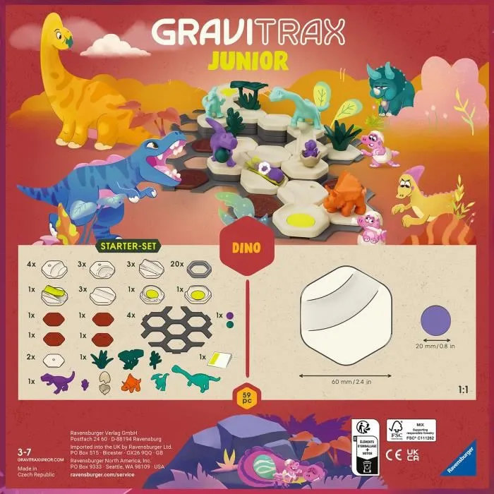 Ravensburger RAV12020003 Set de inicio Pequeño Dinosaurio GraviTrax 2