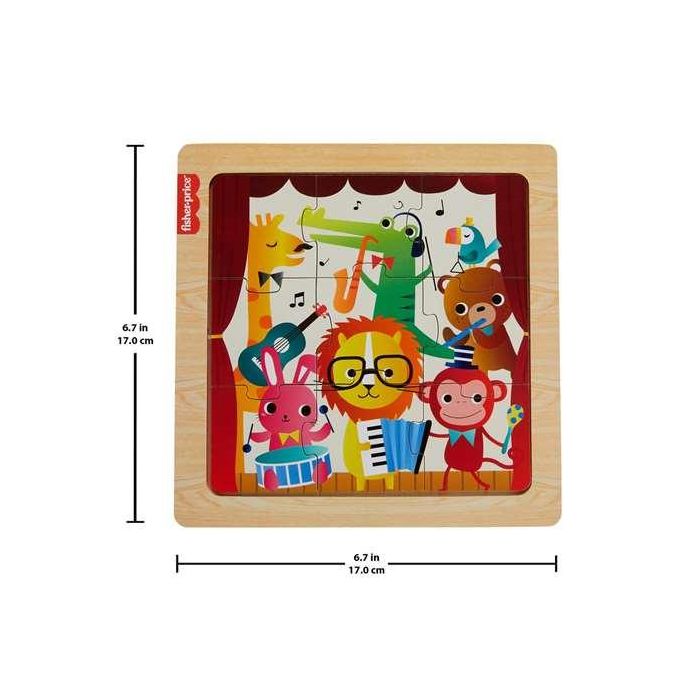 Mini puzzles de madera fisher-price. incluye 1 puzle con 9 piezas fáciles de conectar. 1 Mini puzzles de madera fisher-price. incluye 1 puzle con 9 piezas fáciles de conectar. 1