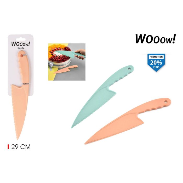 Cuchillo de plástico Wooow - práctico y resistente (36 Unidades) Cuchillo de plástico Wooow - práctico y resistente (36 Unidades)