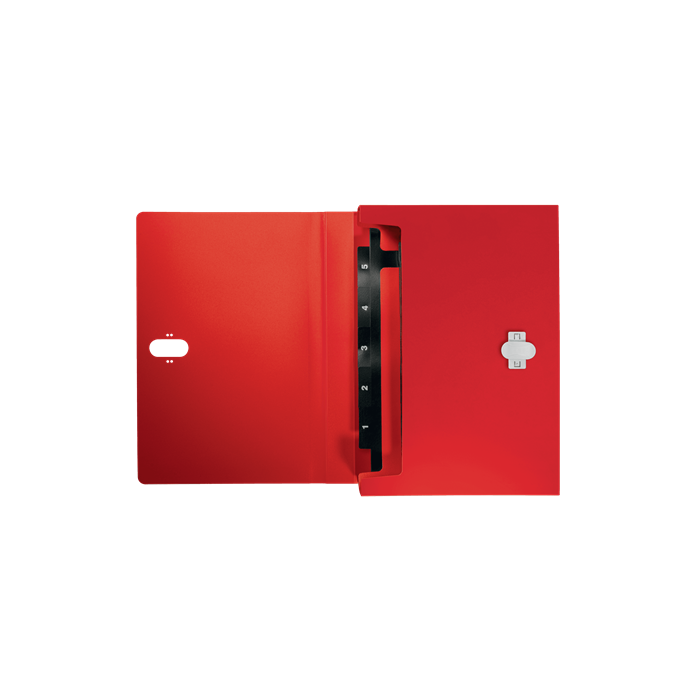 Leitz Clasificador Fuelle Recycle Polipropileno 5+1 Compartimentos DIN A4 Rojo 3