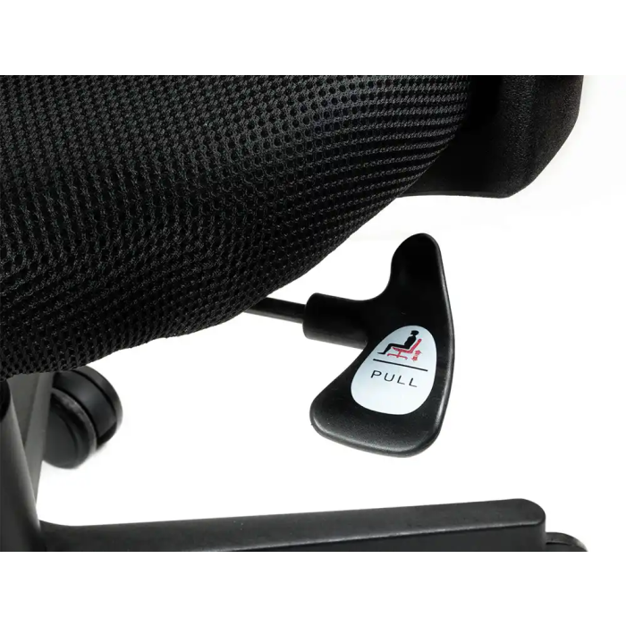 Q-connect Silla de Oficina Ancona Malla Base Metálica Negro - Altura Máx 1110 Anc 660 Prof 590 Ruedas Premium 9