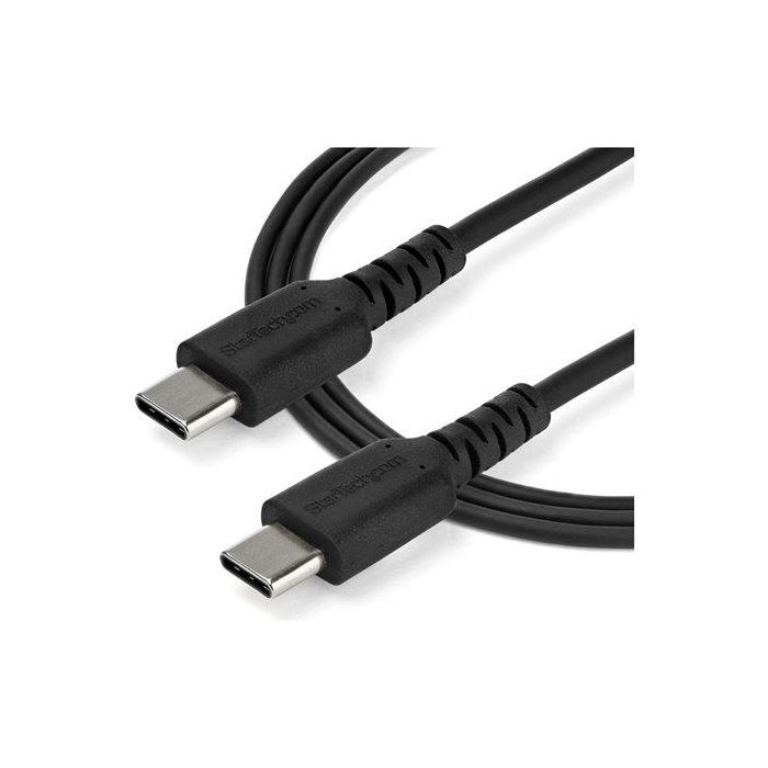 StarTech Cable USB-C a USB-C 2m (RUSB2AC2MB) para Carga Rápida 60W, DisplayPort Alt Mode, Blindaje Doble, TPE y Aramida StarTech Cable USB-C a USB-C 2m (RUSB2AC2MB) para Carga Rápida 60W, DisplayPort Alt Mode, Blindaje Doble, TPE y Aramida