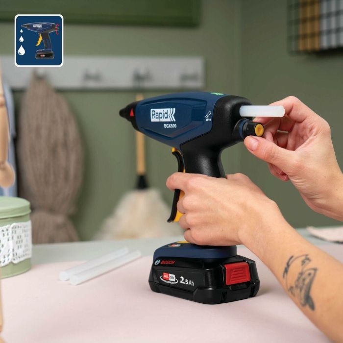 Rapid RAP4051661037788 Pistola de pegamento a batería 18V, 900 g/h, BGX500 (cuerpo solo, sin batería) 17 Rapid RAP4051661037788 Pistola de pegamento a batería 18V, 900 g/h, BGX500 (cuerpo solo, sin batería) 17