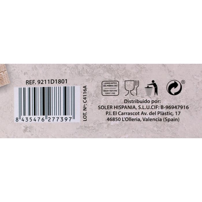 La Mediterranea Vajilla Redonda Lora 18 Piezas, 16.94 kg (2 Unidades) 10 La Mediterranea Vajilla Redonda Lora 18 Piezas, 16.94 kg (2 Unidades) 10