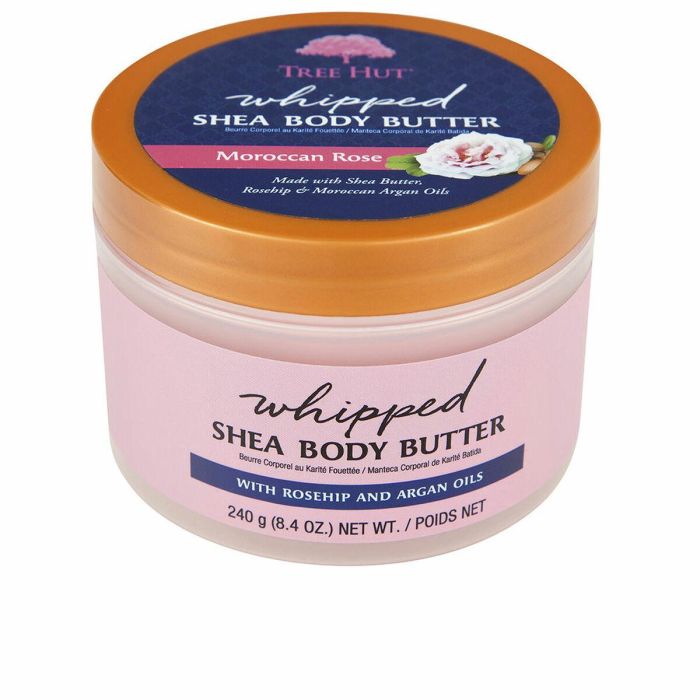 Tree Hut Manteca Souflé Corporal Rosa de Marruecos 240g - Hidratante Profunda, Vegana, Sin Parabenos - Para Todo Tipo de Pieles Tree Hut Manteca Souflé Corporal Rosa de Marruecos 240g - Hidratante Profunda, Vegana, Sin Parabenos - Para Todo Tipo de Pieles