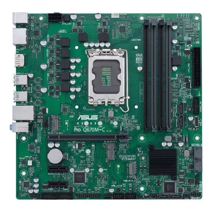 ASUS PRO Q670M-C-CSM Placa Base LGA 1700 DDR5 Micro ATX para PC 1