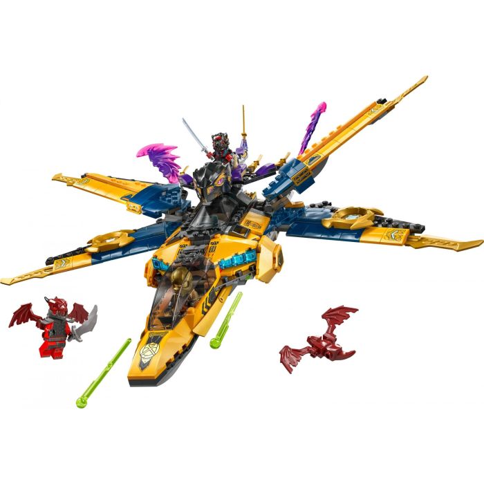 LEGO 71833 Ninjago El Renacer de los Dragones: Super Jet de la Tormenta de Ras y Arin - Set de Construcción con Dron y Minifiguras 1 LEGO 71833 Ninjago El Renacer de los Dragones: Super Jet de la Tormenta de Ras y Arin - Set de Construcción con Dron y Minifiguras 1
