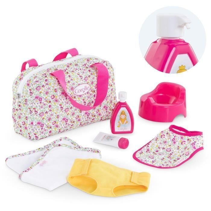 Accesorios bebé - COROLLE - Caja accesorios cambiador de flores - Para muñecos bebés de 36 y 42 cm - 7 accesorios - A partir de 2 años Accesorios bebé - COROLLE - Caja accesorios cambiador de flores - Para muñecos bebés de 36 y 42 cm - 7 accesorios - A partir de 2 años